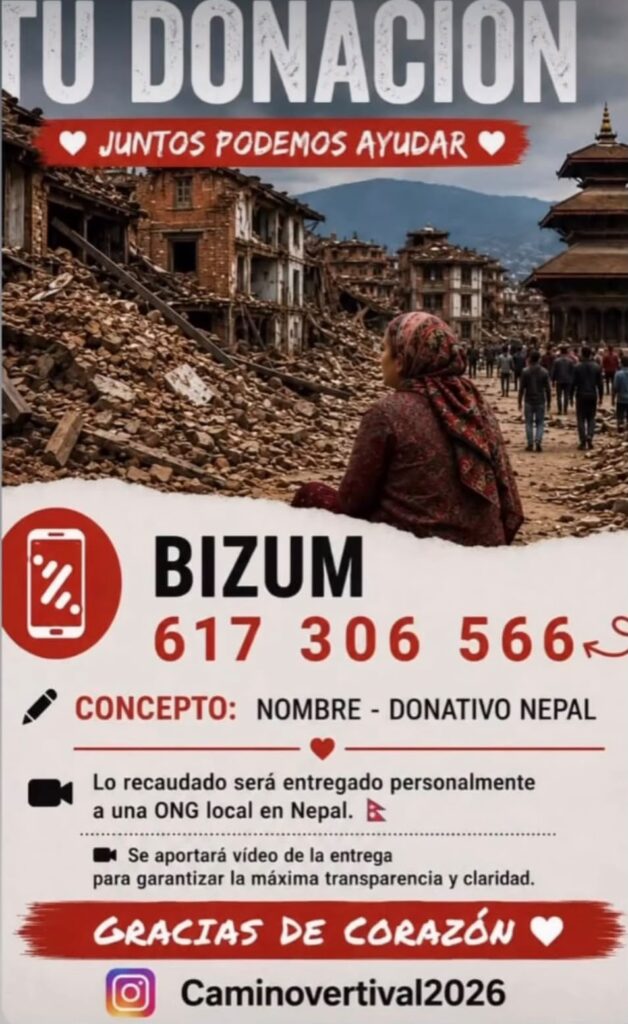 Donaciones para Nepal
