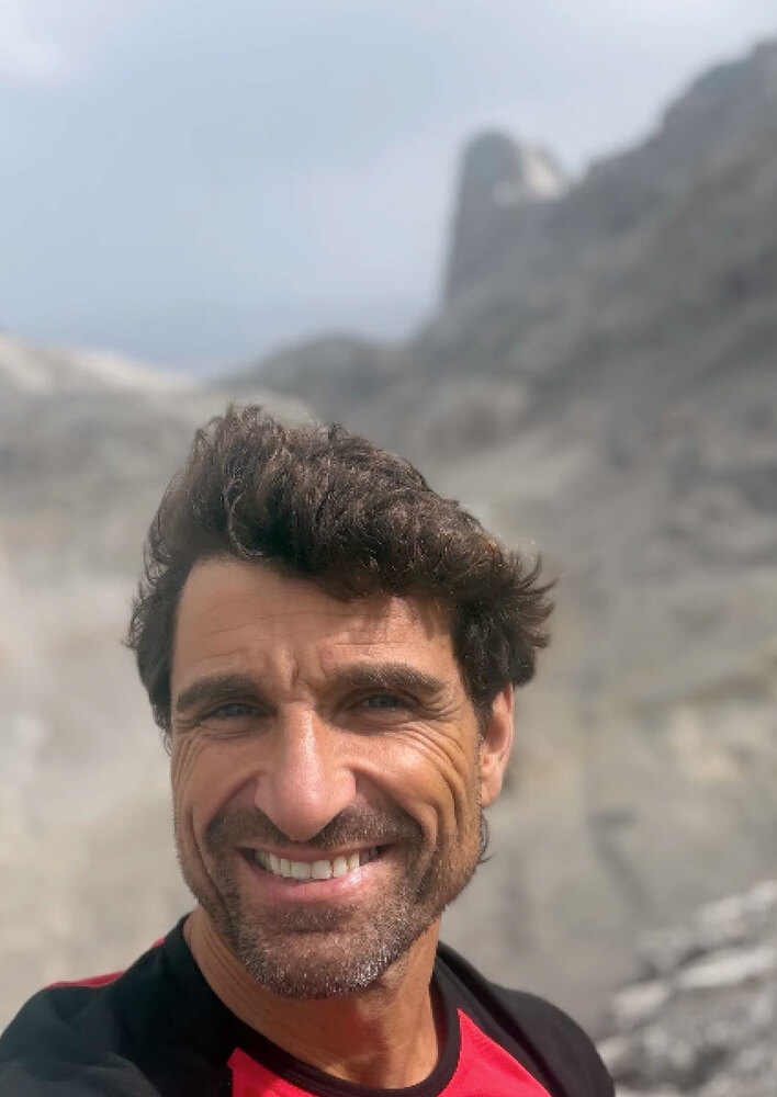 Raúl Puerta en el Teide durante el entrenamiento para el Manaslu
